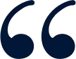 Quotation marks icon representing testimonials or patient reviews for orthodontic services.