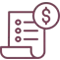 Document with dollar sign symbol representing financial information or pricing for orthodontic services.